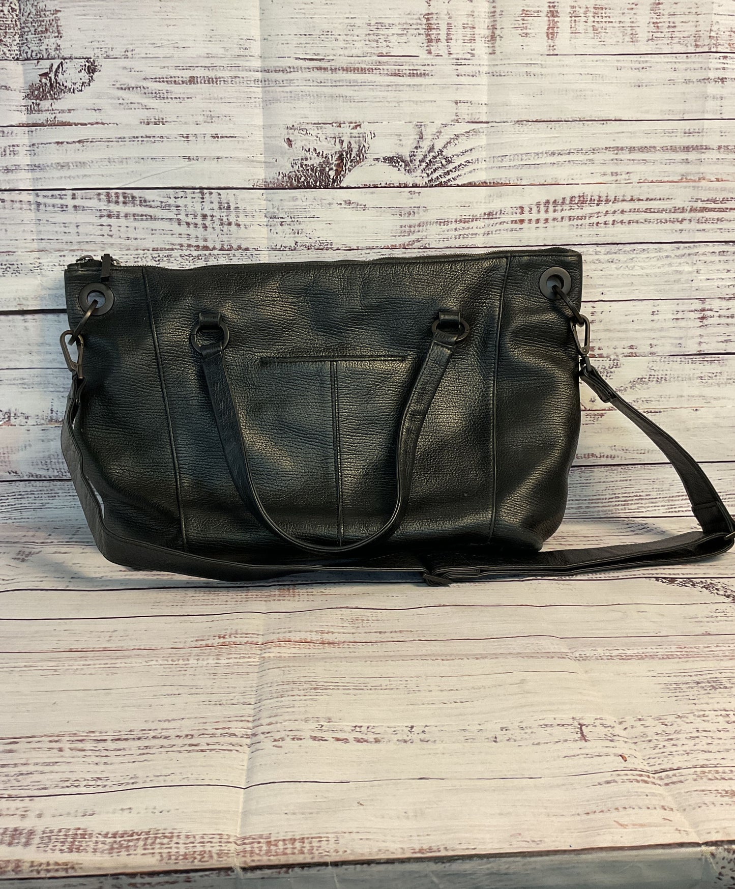 Women's Hammitt Black Leather Handbag with strap