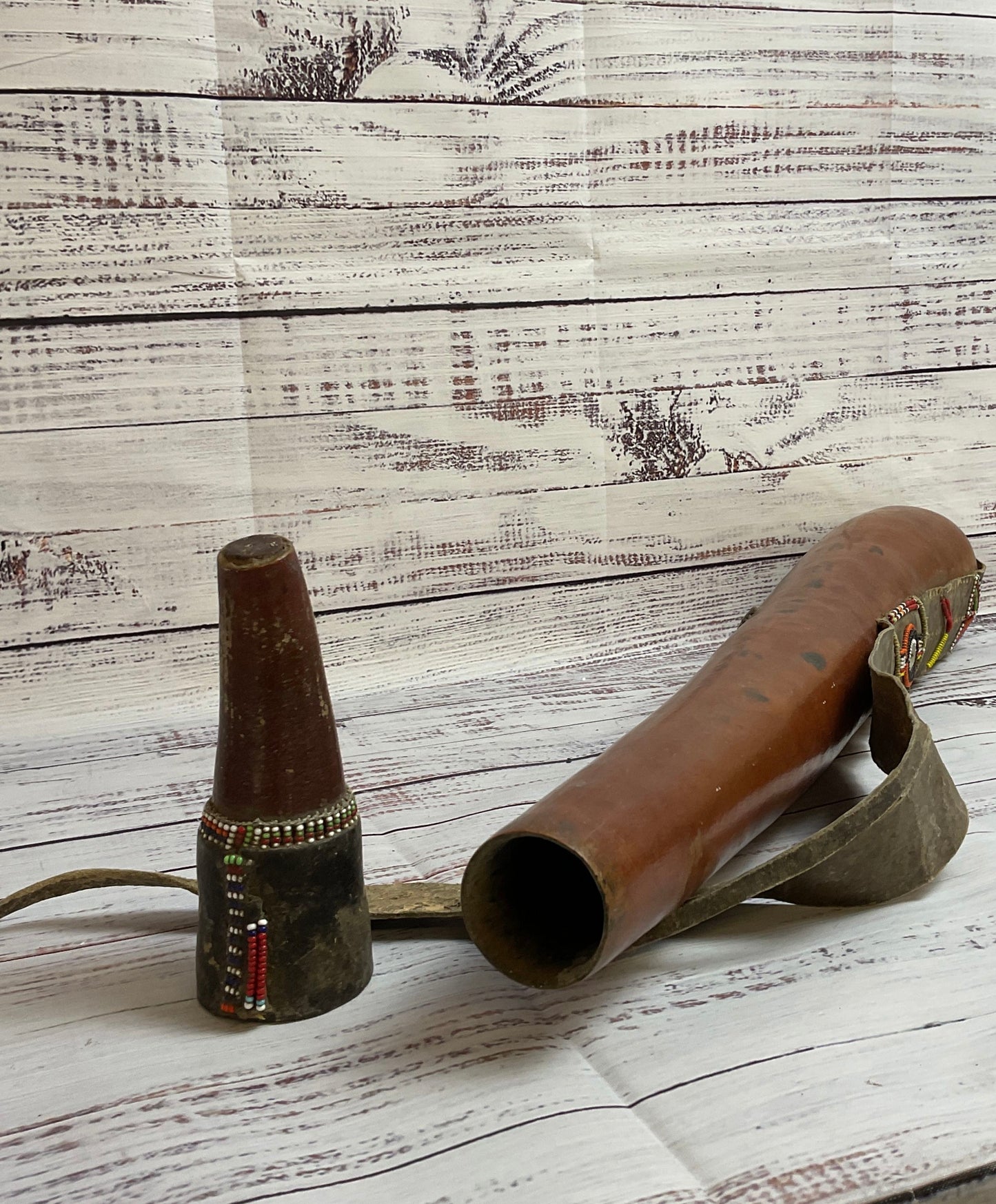 African Maasai Milk Gourd Container