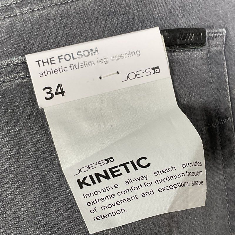 NWT JOE'S Men's The Folsom Kinetic Athletic Fit Jeans- SZ 34" Waist/ 32" Inseam