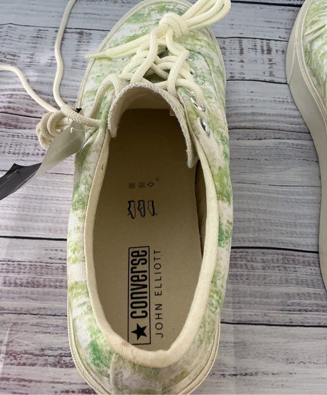 NWT Unisex Converse X John Elliot Green & White Sneaker Size 11