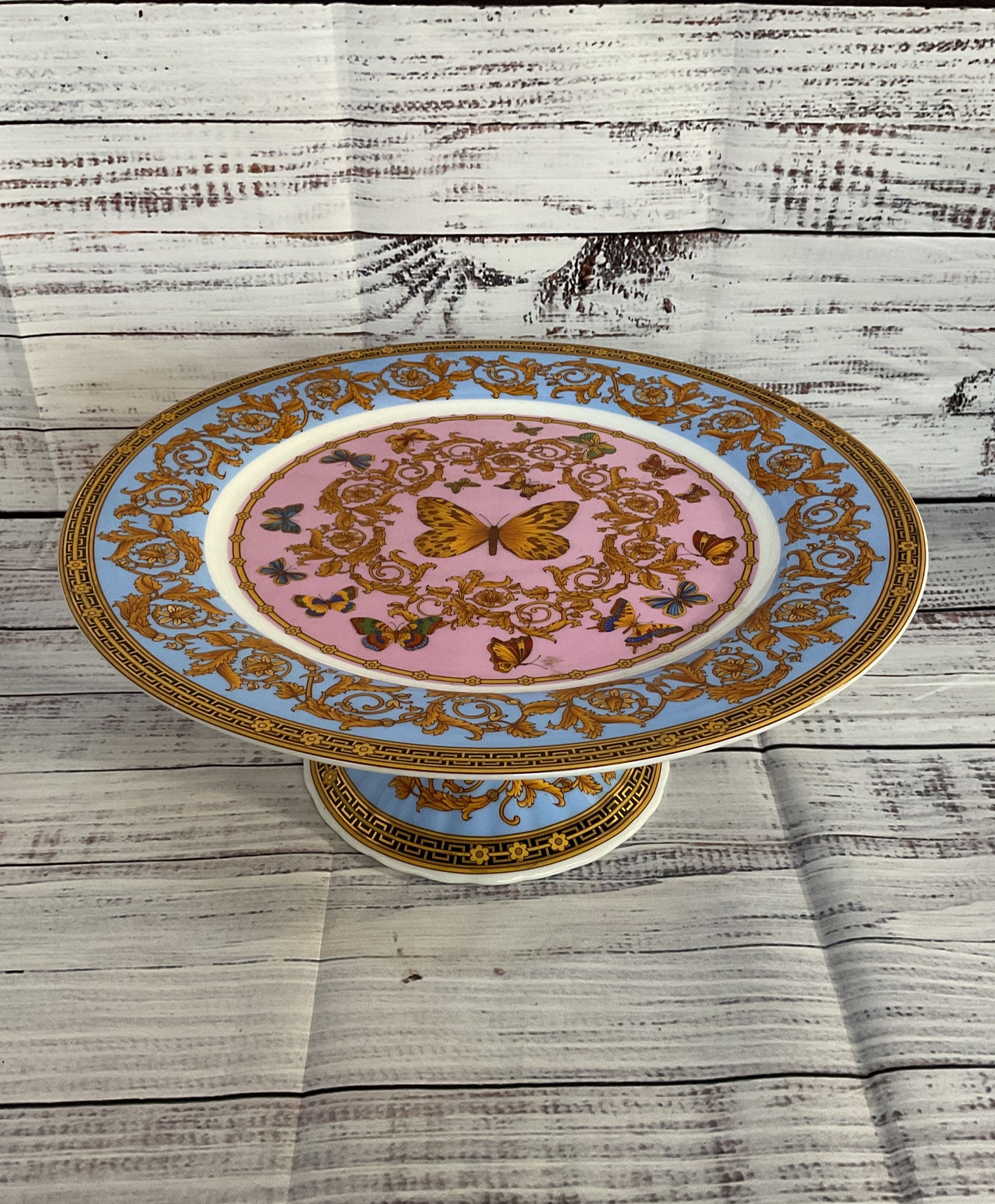 Imperial Italian Design By Antonio Butterfly Cake Stand Multicolor