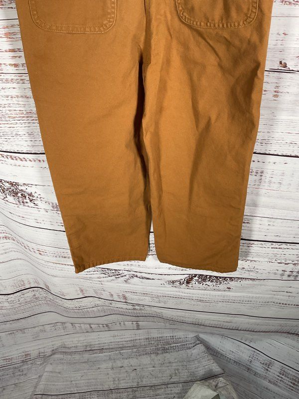 Carhartt Bib Overalls Size 7 Brown Duck Canvas Double Knee Youth