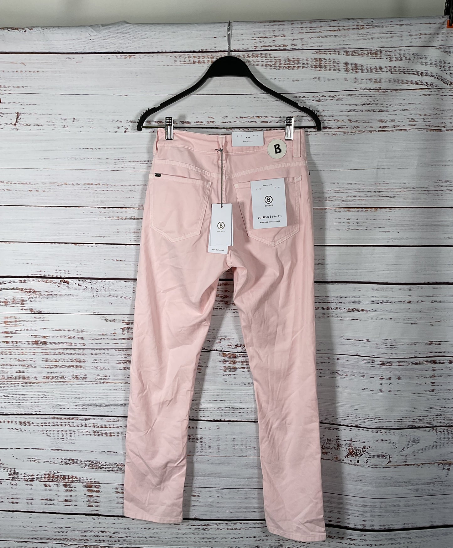 Bogner Pink Slim Fit High Rise Jeans - Size 26" NWT