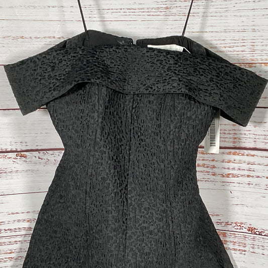 NWT JONATHAN SIMKHAI Women's Black Jacquard Off Shoulder Shorts Romper- SZ 2