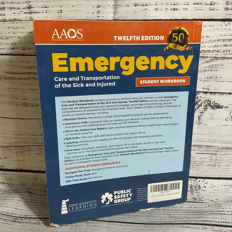 AAOS 12th Edition Emergency : Care and Transportation of the Sick and Injured...