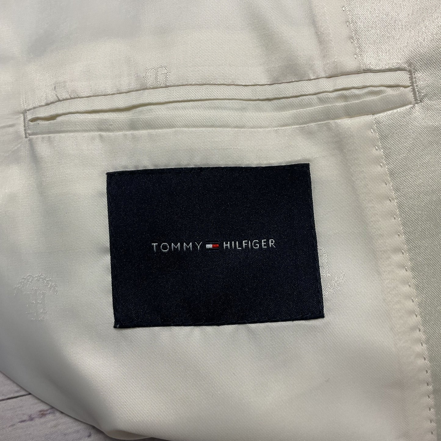 Tommy Hilfigure White Shawl Collar Tuxedo Blazer Jacket - Size 46R US 56R IT