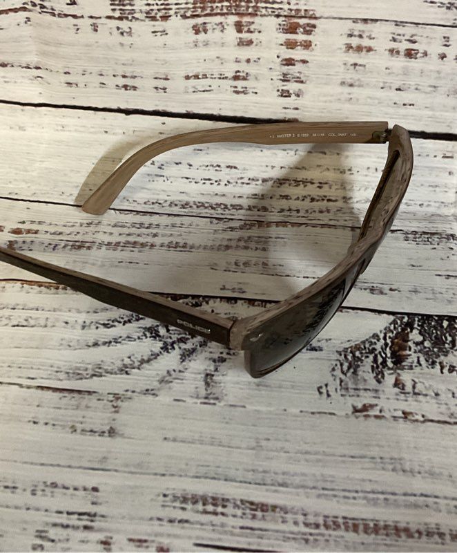 Police Master 3 Brown Sunglasses Italy Size 145