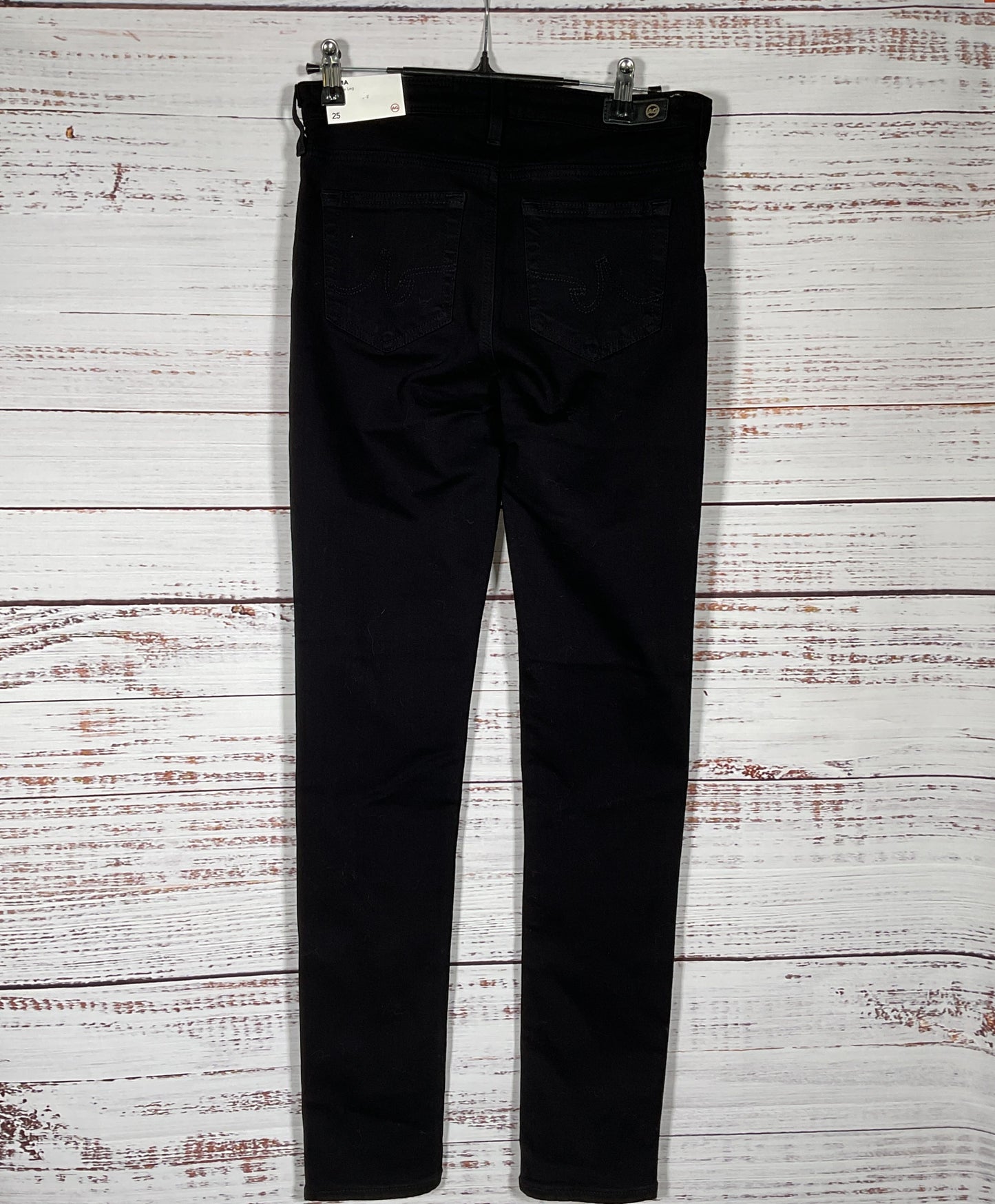 AG Jeans Prima Cigarette Leg Skinny Jeans Black 25