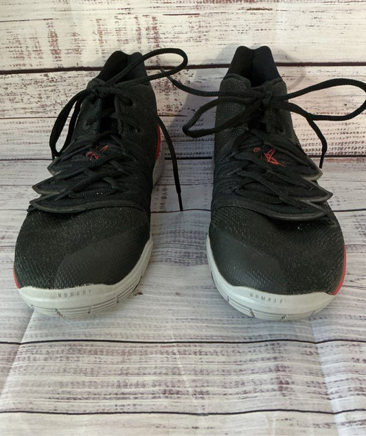 Unisex Kids Nike Kyrie 5 Basketball Black W/red Sneaker Size 7Y