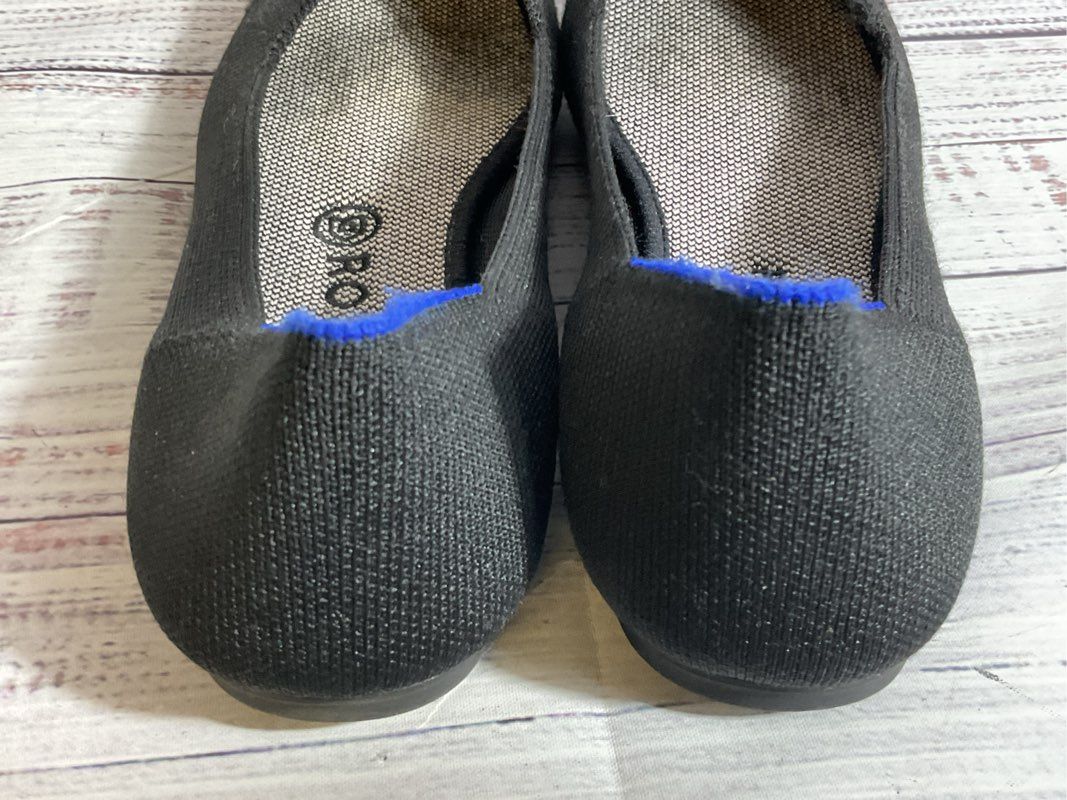 ROTHYS Women's Black Knit Flat Shoes- SZ 9.5