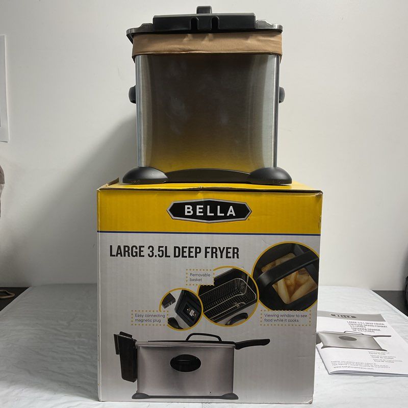 NOB Bella Large 3.5L Countertop Deep Fryer