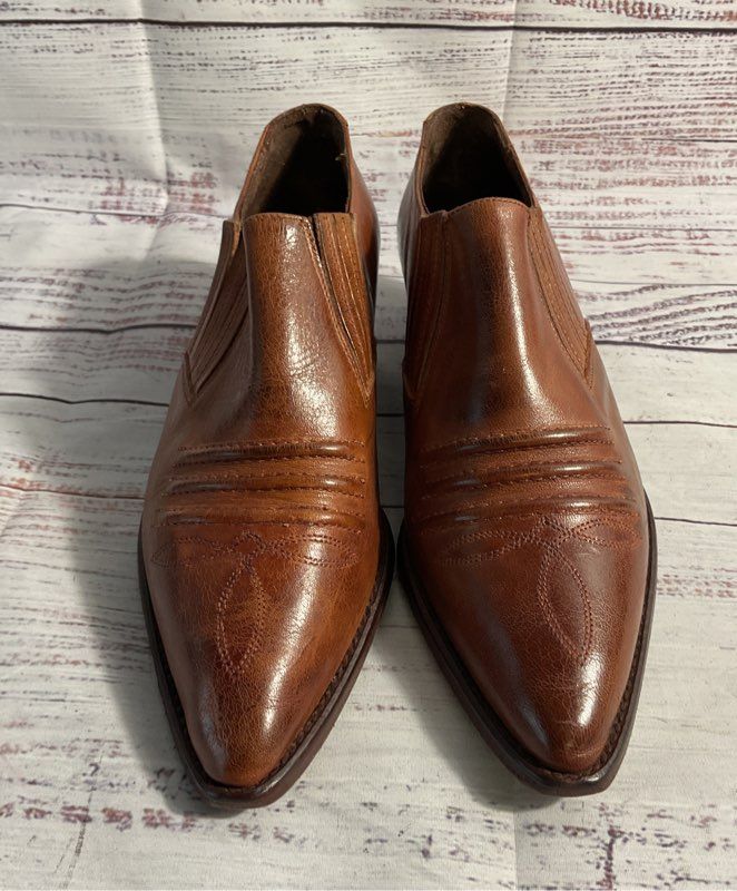 Guess By Georges Marciano Women's Brown Leather Ankle Booties Size 6.5B
