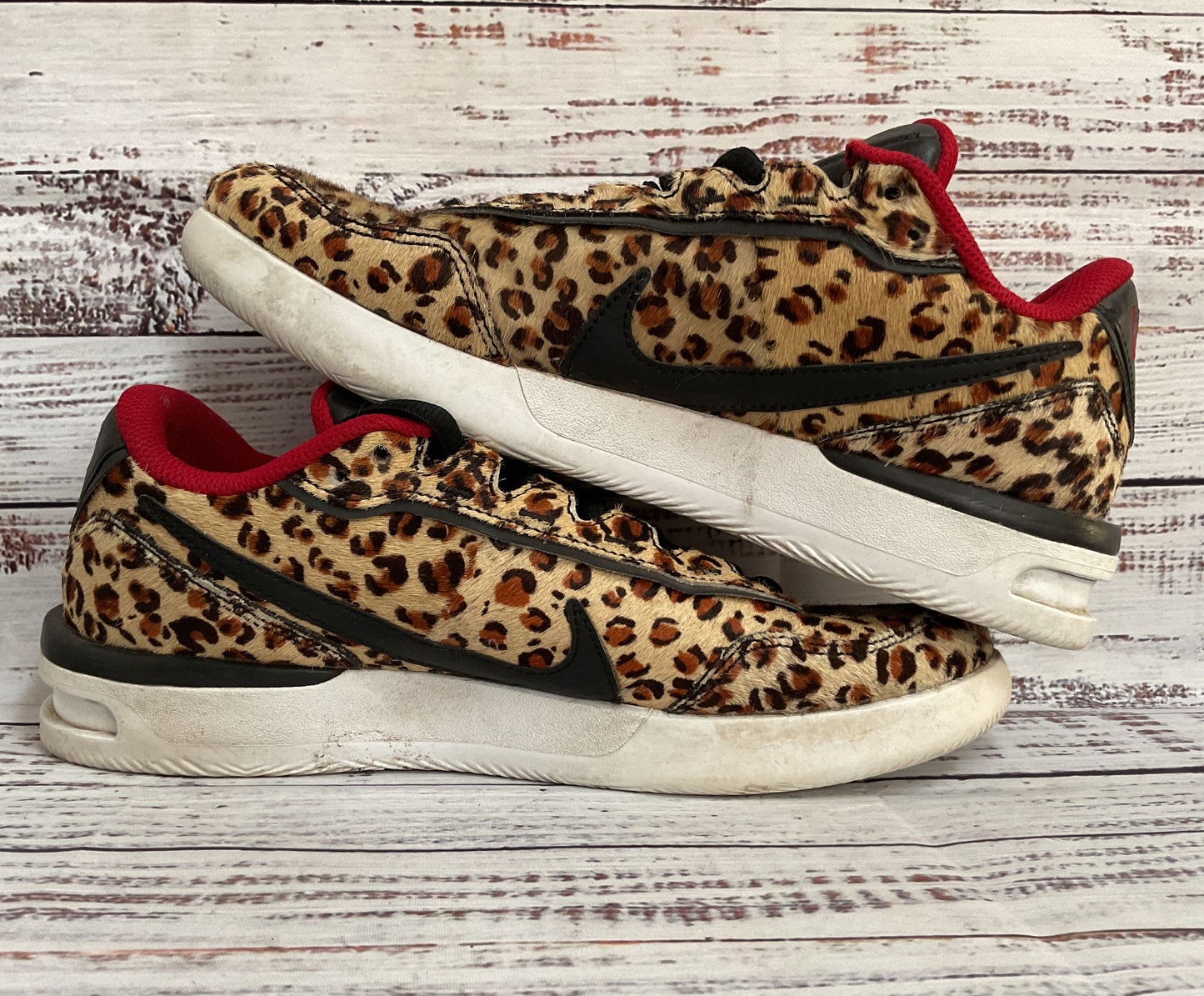 Nike Air Vapor Wing Premium Women's Leopard Print Calf Hair Sneakers CQ9679-001