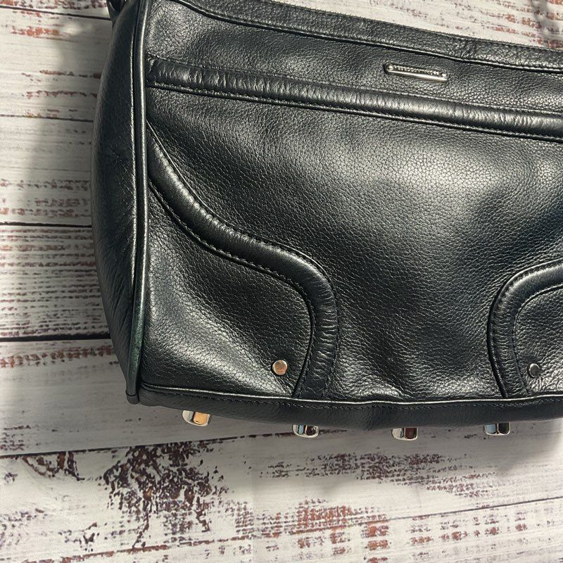 Rebecca Minkoff M.A.C Mini Black Leather Shoulder Bag Purse