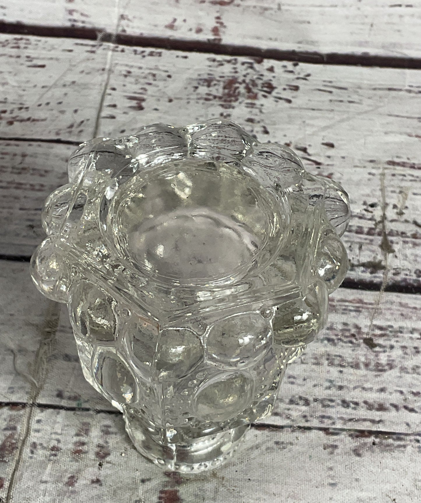 Vintage Glass Bird Footed Perfume Bottle Clear