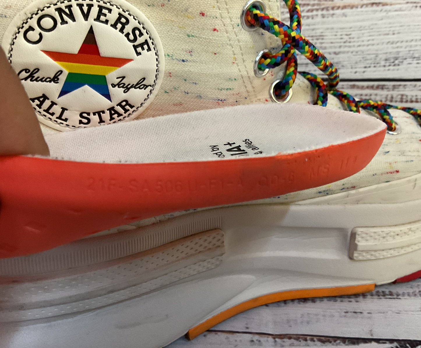 Converse Chuck Taylor Run Star Legacy CX Pride Men's High Top Sneakers A06027C