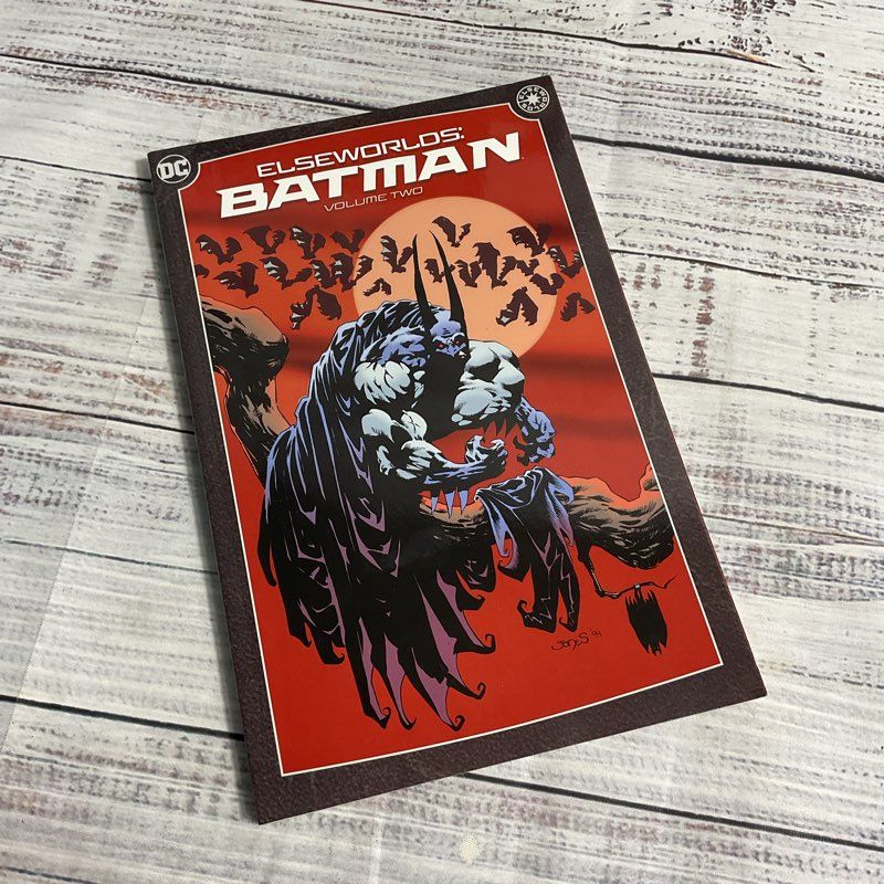 Set Of 3 Assorted Batman Paperback Comics Knight+Squire, Knightfall, Elseworlds