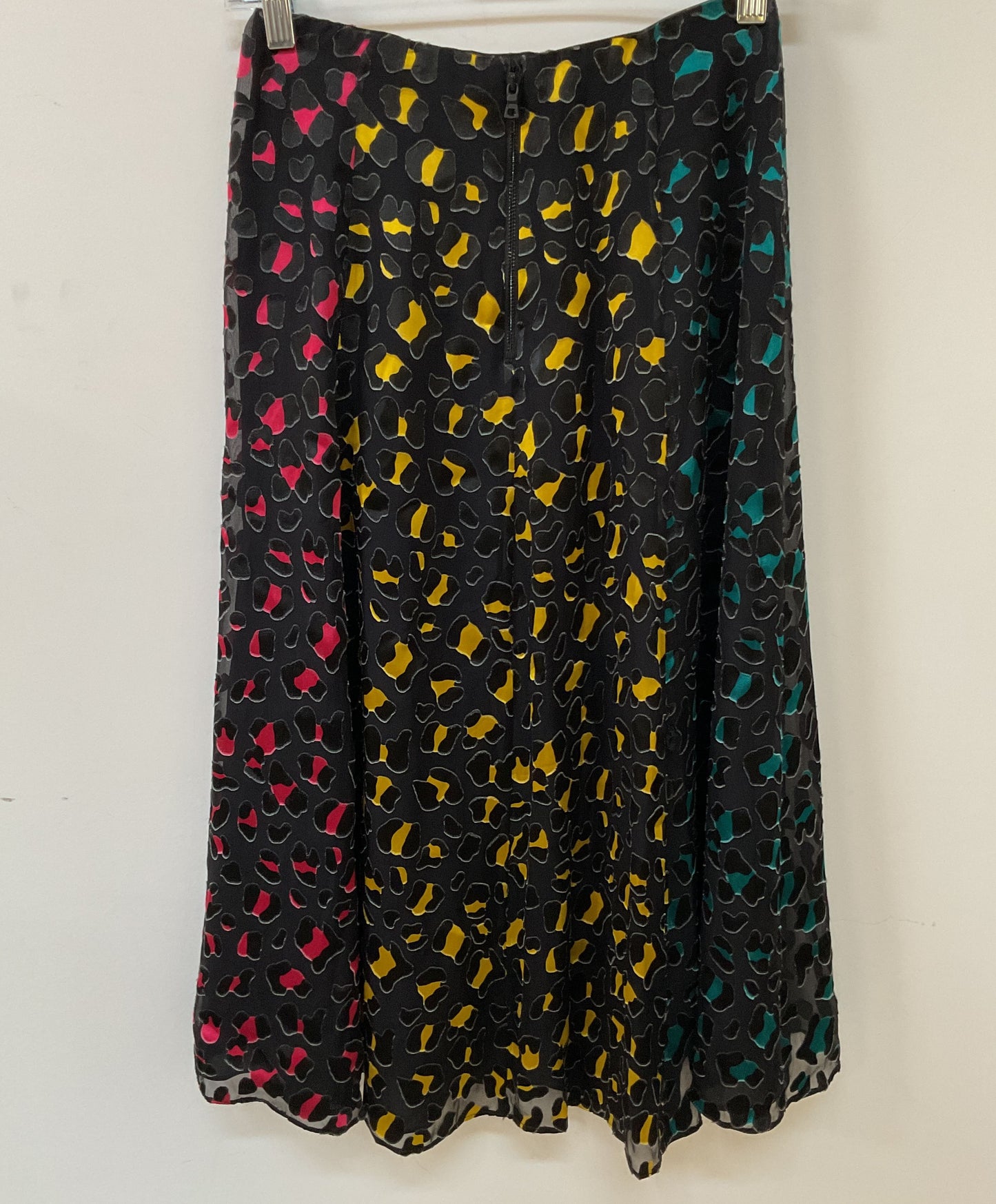 Alice + Olivia Janessa Multi-Color Cheetah Print High Slit Skirt Size 0