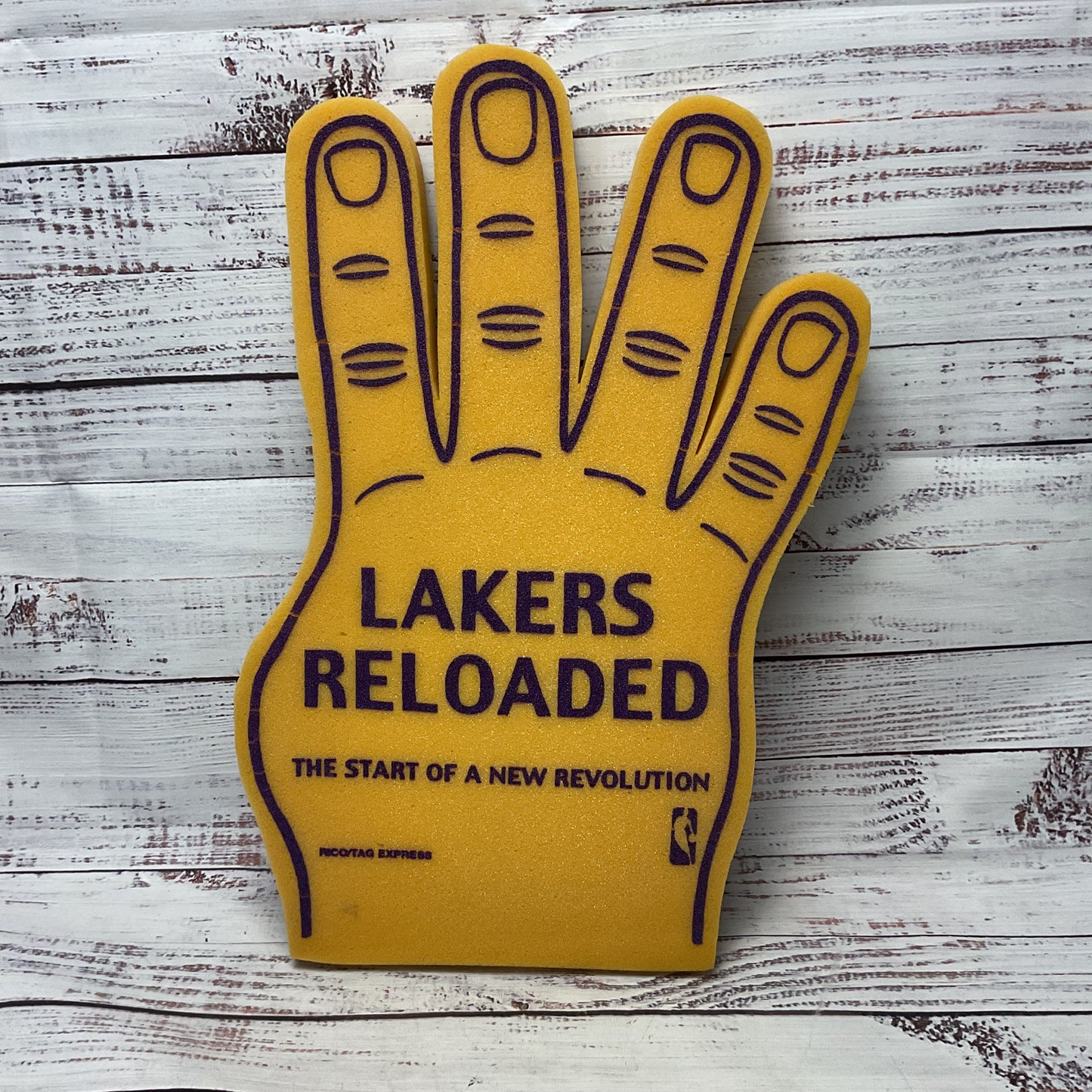 LA Lakers Reloaded 2003-04 Payton, Malone, O'Neal, Kobe Bryant Foam Fingers Pair