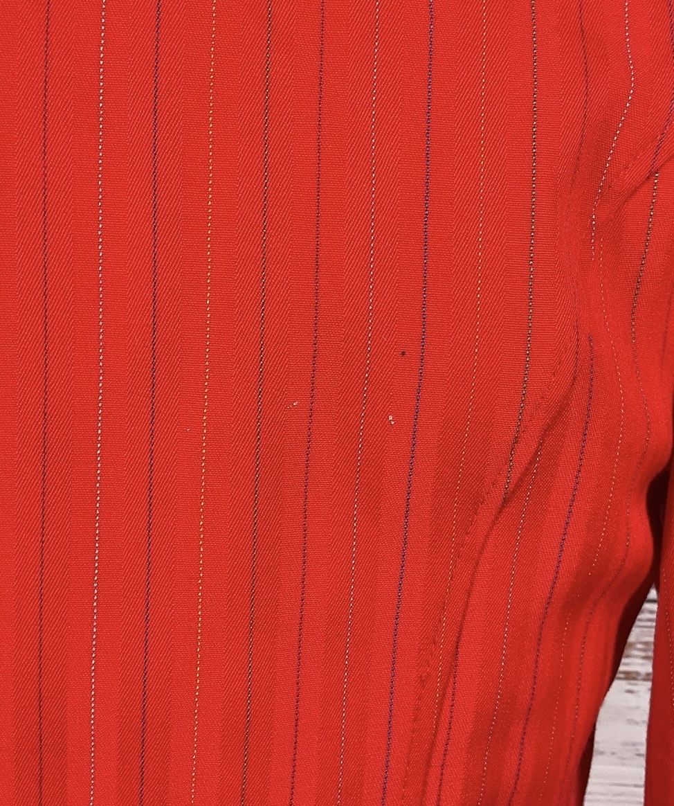 Emanuel Ungaro Red Pinstripe Blazer Women's - Size 10