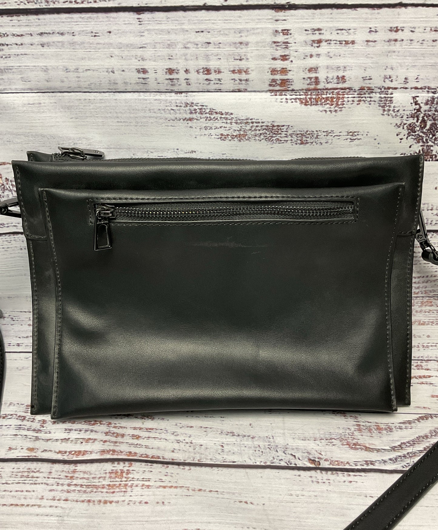 Sam Edelman Black Leather Square Shoulder Bag Purse