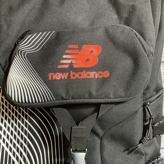 NEW BALANCE Black with Neon Orange Accent Flap Backpack- GREAT CONDITION