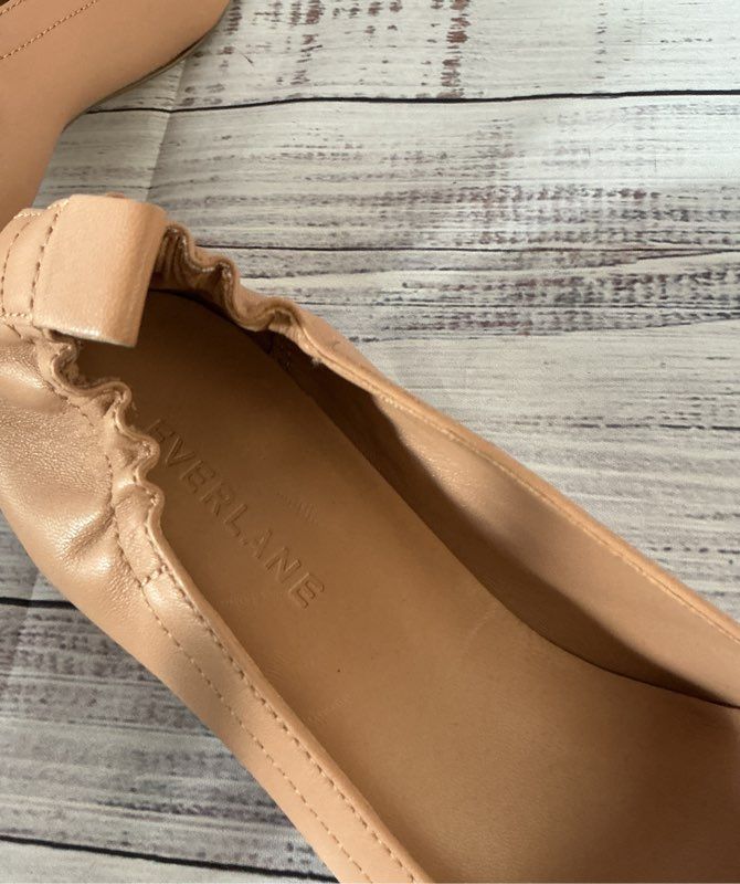 Women's Everlane Tan Leather Low heel Pump Size 7