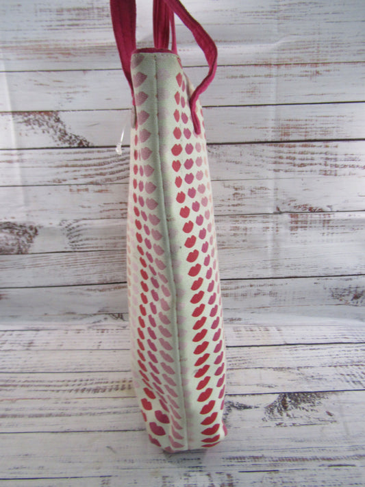 Lulu Guinness Women's Kiss Lip Print Canvas Tote Bag