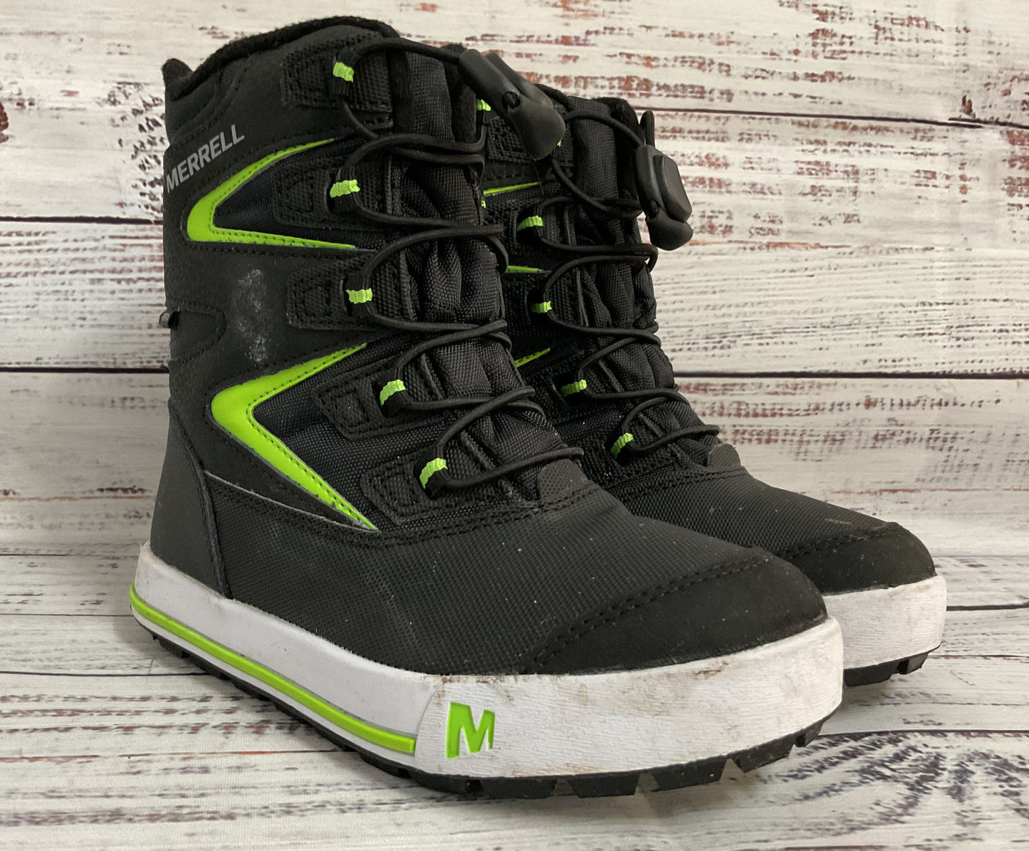 Merrell Snow Bank 3.0 Boy's Black Snow Boots Size 12 MK265035