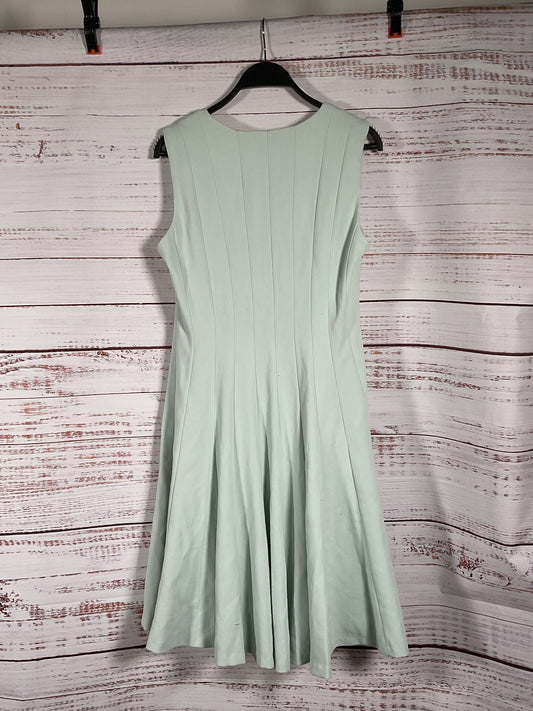 Donna Karen Light Blue Front Zip Dress - Size 8 NWT