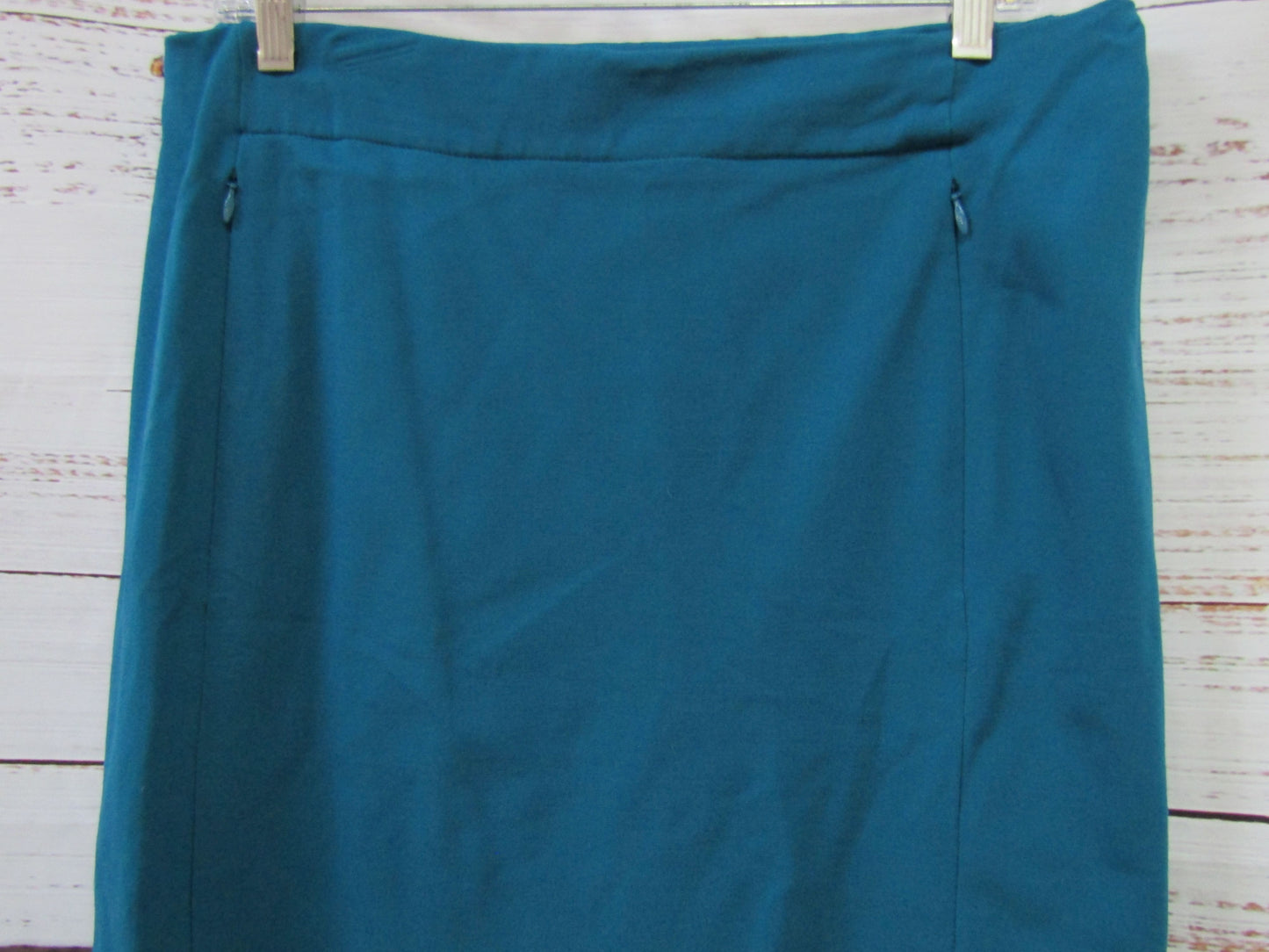Diane Von Furstenberg Koto Women's Blue Pencil Skirt Size 14