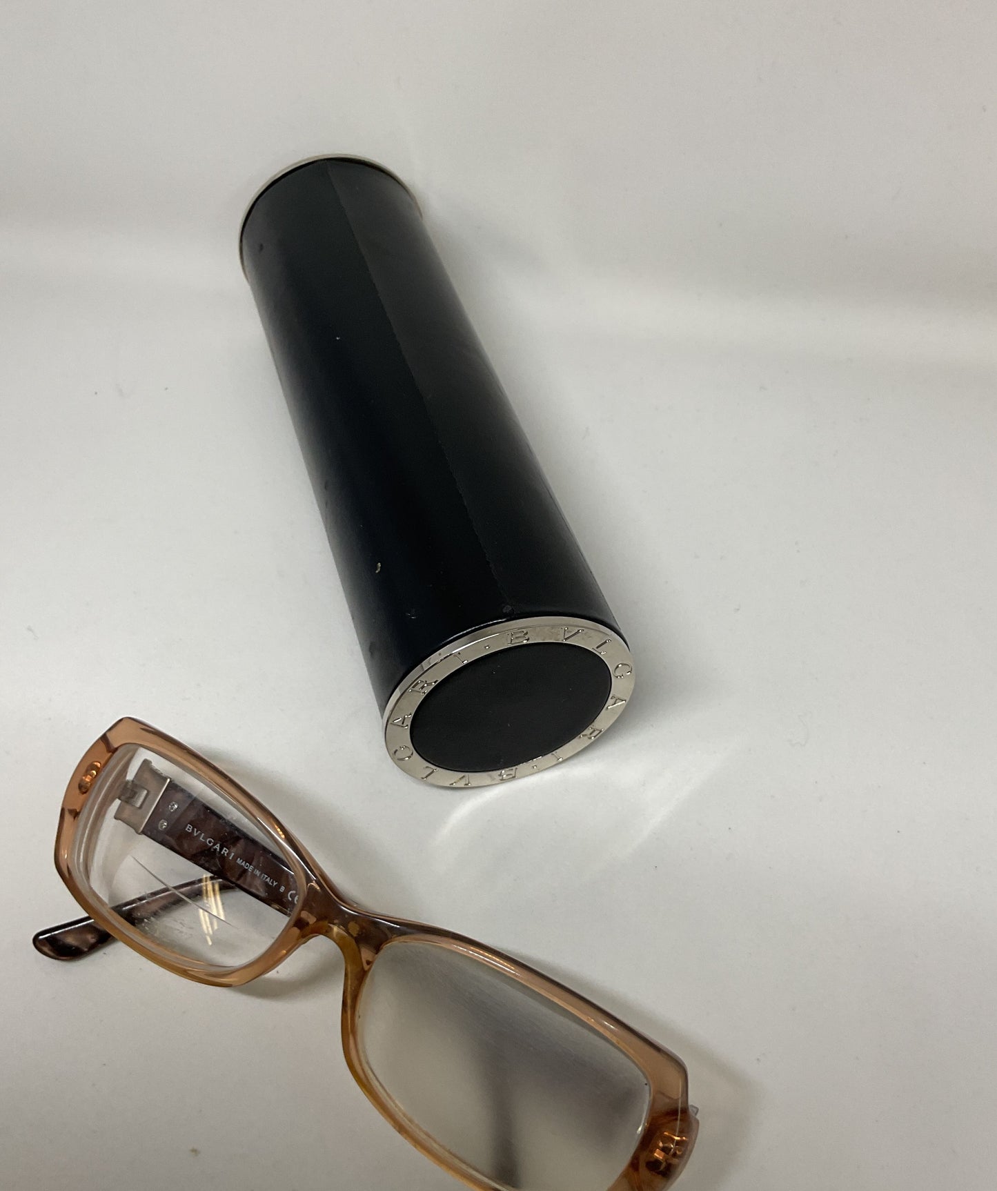 Bulgari 4045-B Beige Eyeglasses Frames Only Size 135 Italy