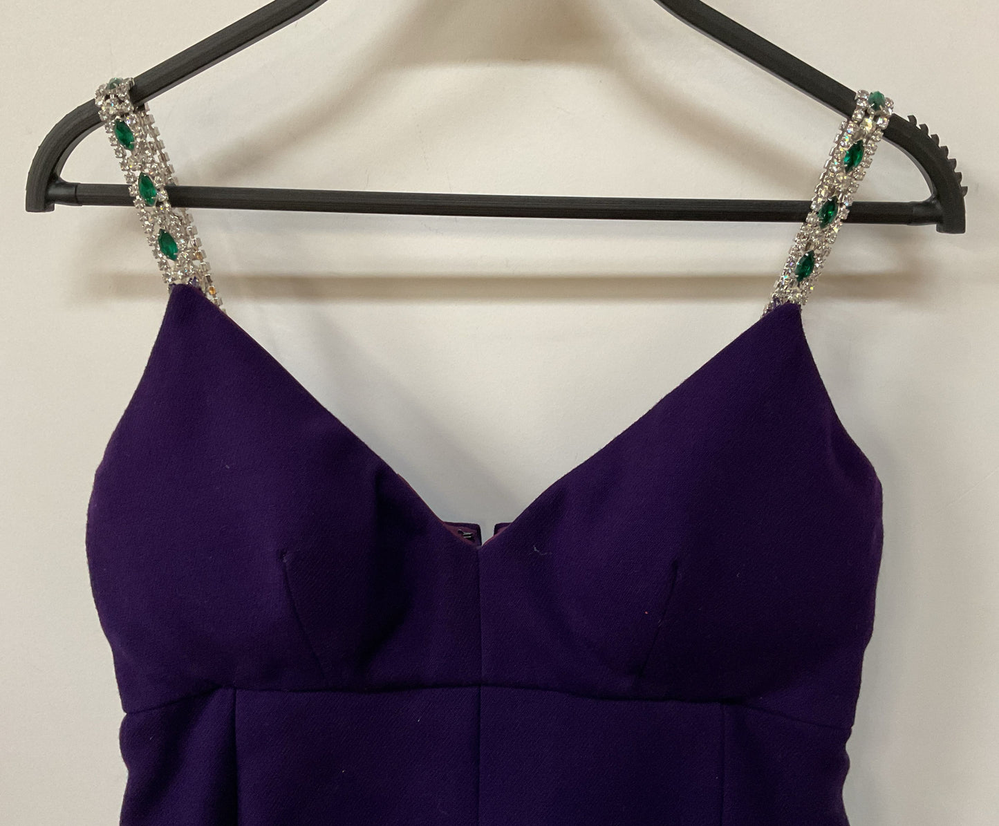 DAMAGED Vintage Murray Neiman for Hannah Troy Women's Purple Embellished Dress