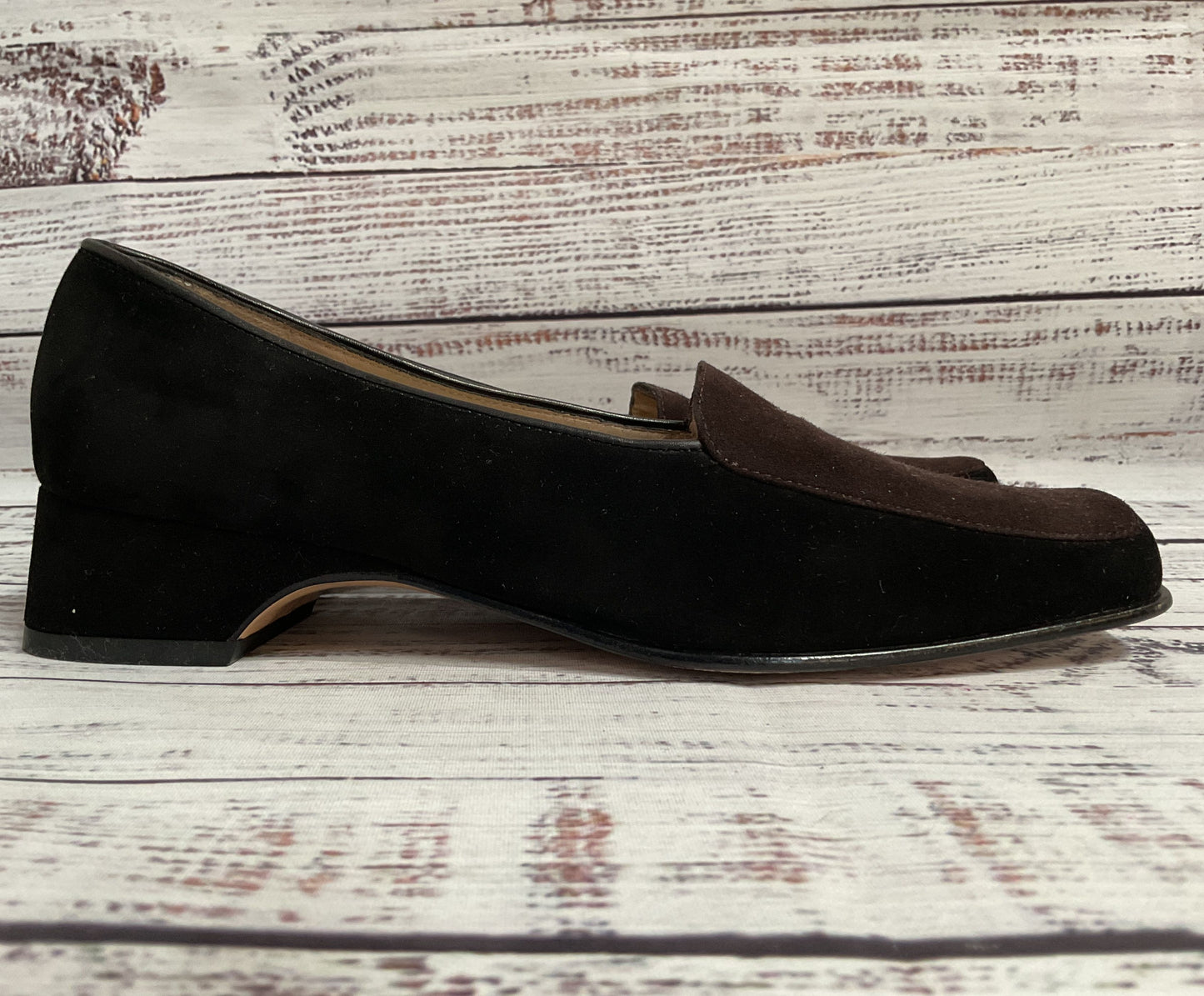 Salvatore Ferragamo Women's Brown Suede Pump Heels Size 5 Made in Italy