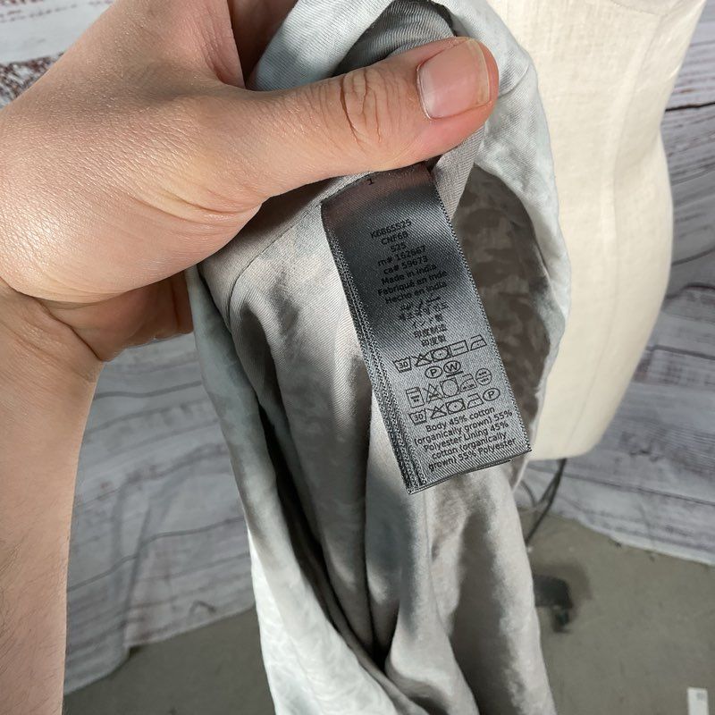 NWT John Varvatos Reyes White/Gray Reversible Crewneck T-shirt Size L MSRP $168