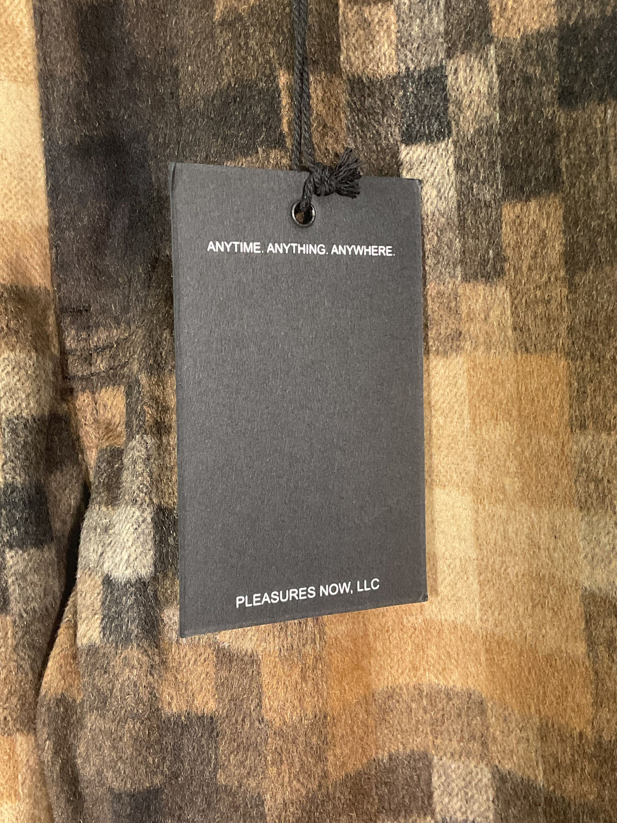 Pleasures Now Fuzzy Brown Pixel Pants NWT - Size 30