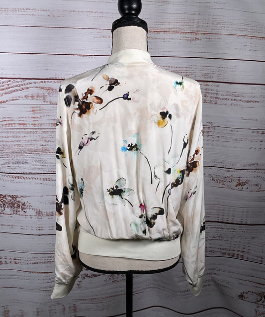 Robert Graham Floral Print Bomber Jacket Multicolor S