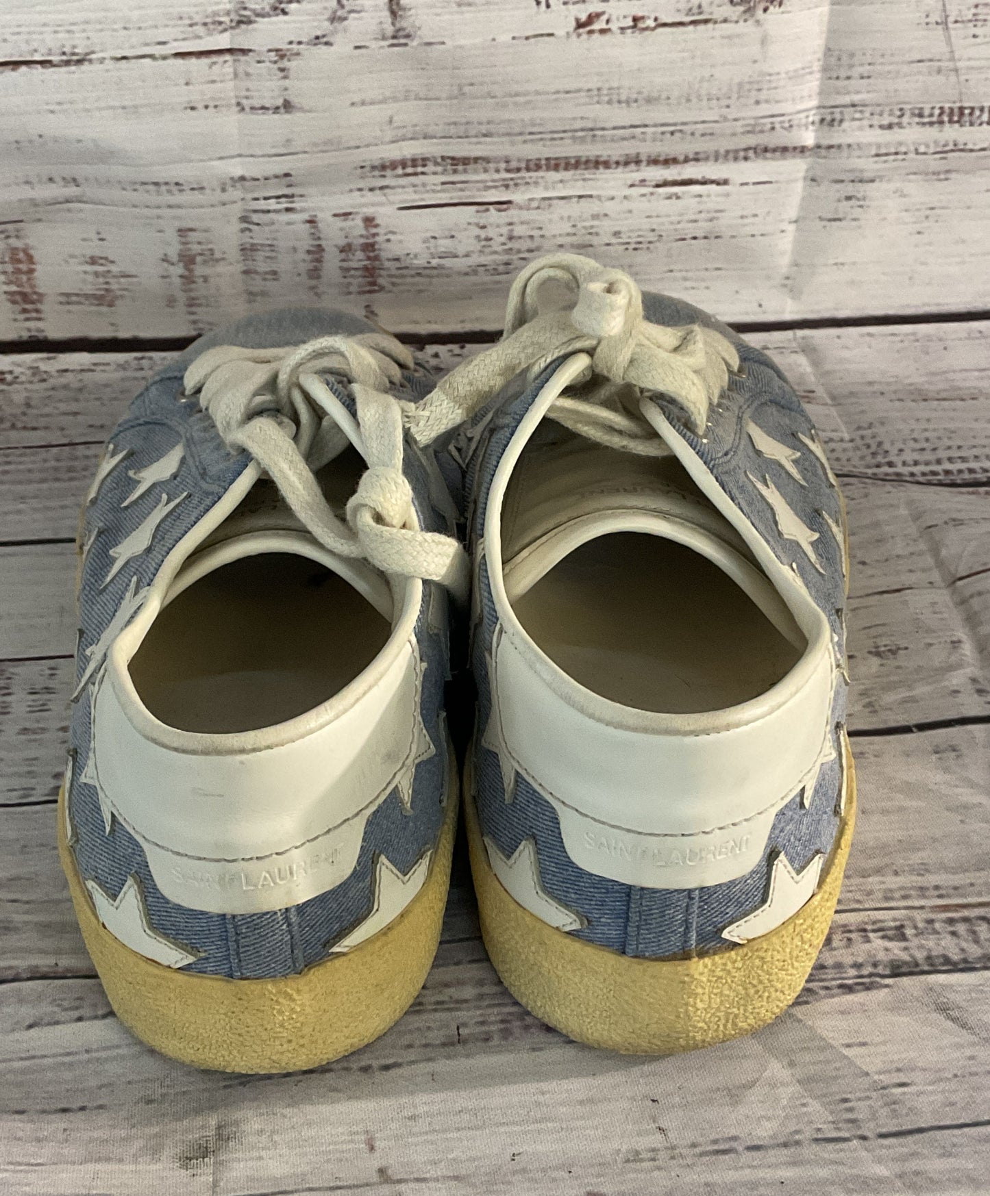 Saint Laurent Denim Starry Sneakers Blue 6.5