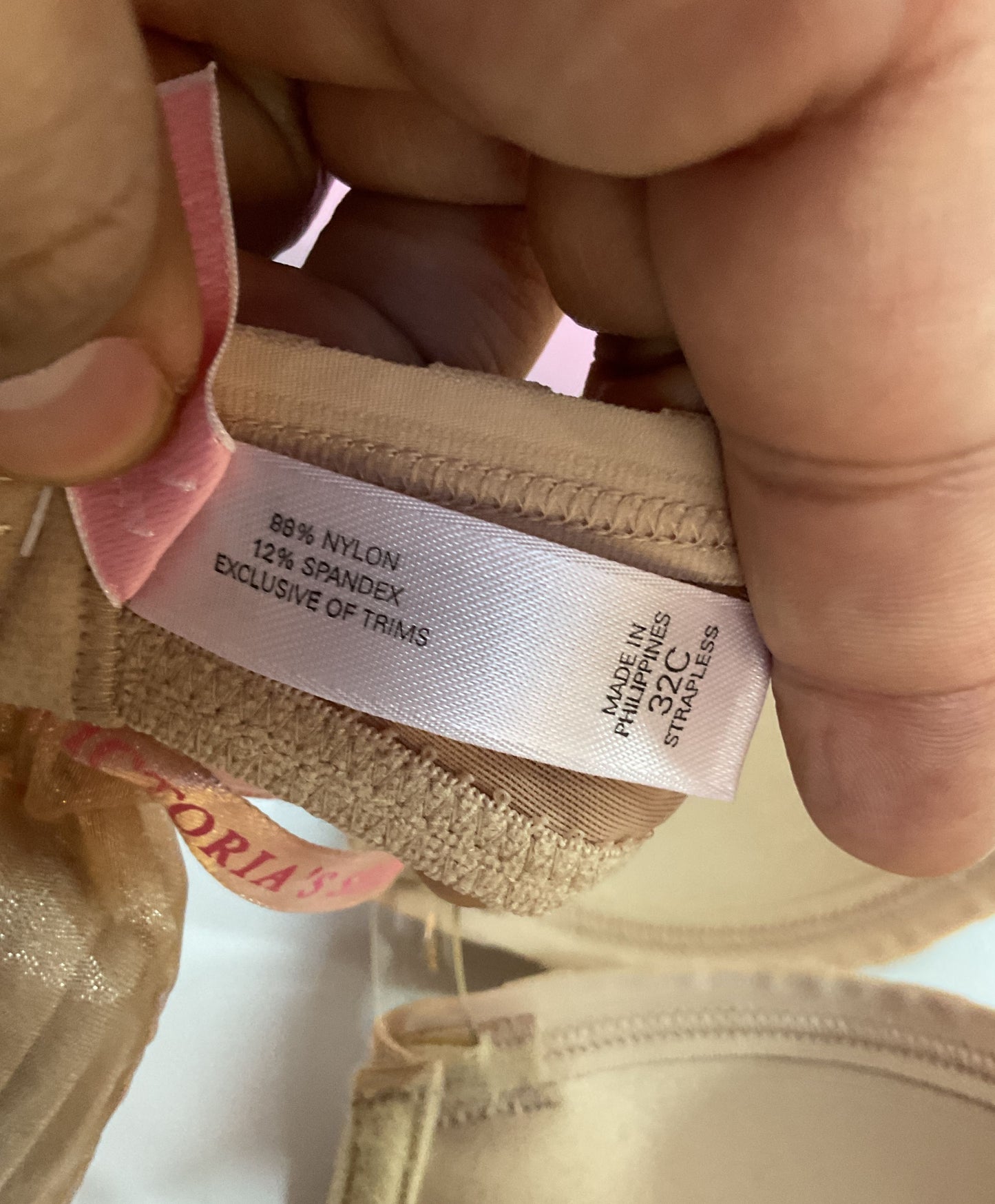 Victoria's Secret Women's Beige Adjustable Bra Size 32