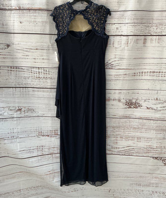 NWT Women's Alex Evenings Navy Blue Formal Dress Size 10