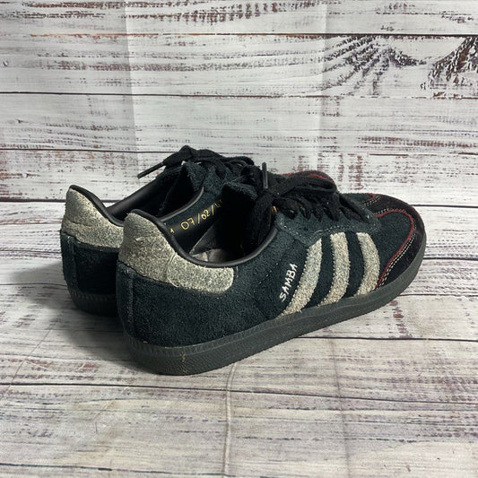 Adidas Samba Maite Steenhoudt Black & White Suede Athletic Shoe Women's 4.5