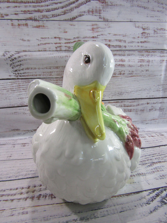 Fitz & Floyd Le Canard Duck Teapot
