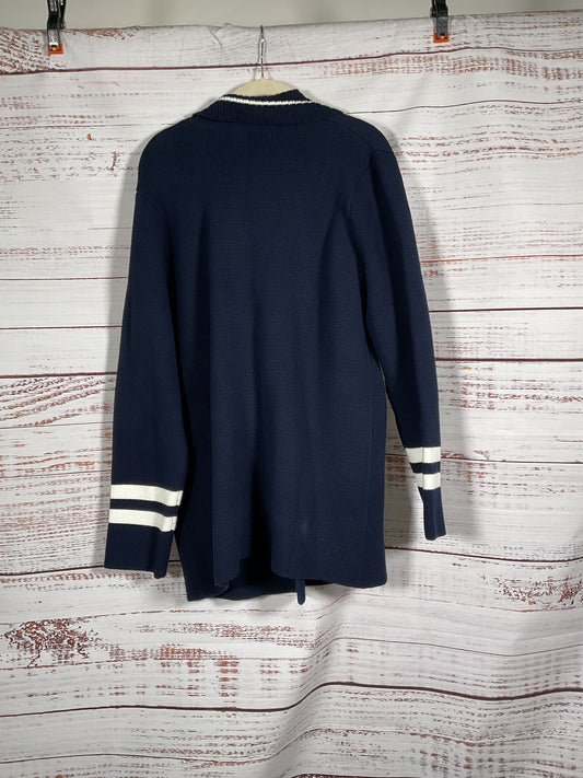 Joie Navy 4 Button Cardigan - Size L