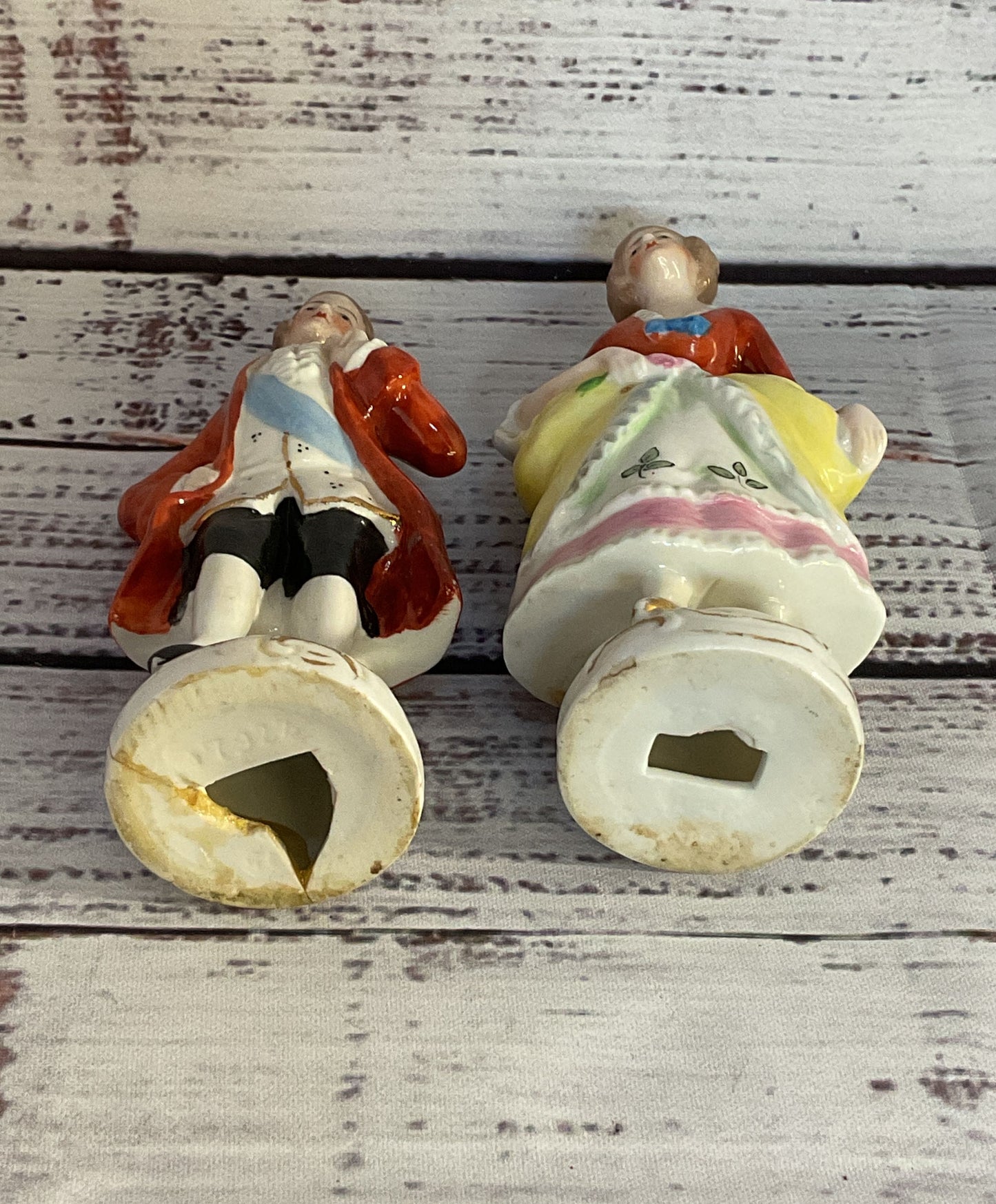 Vintage French Rococo Lot Of 2 Figurines