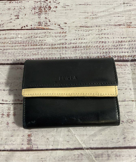 Furla Leather Double Snap Two Tone Wallet