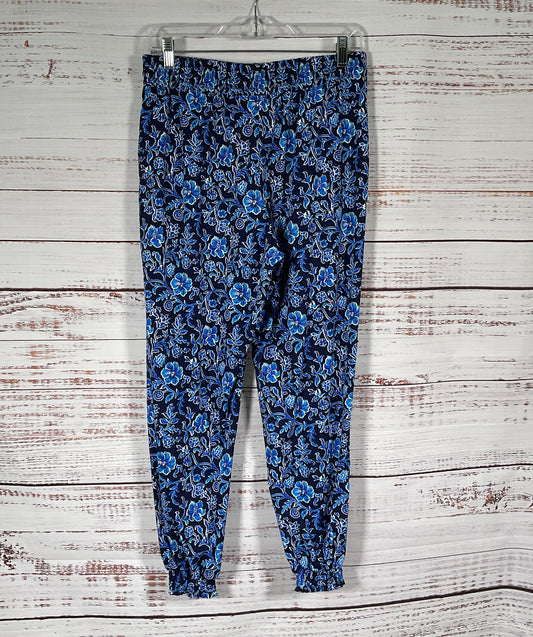 Tommy Bahama IslandActive Floral Jogger Pants Black Blue S