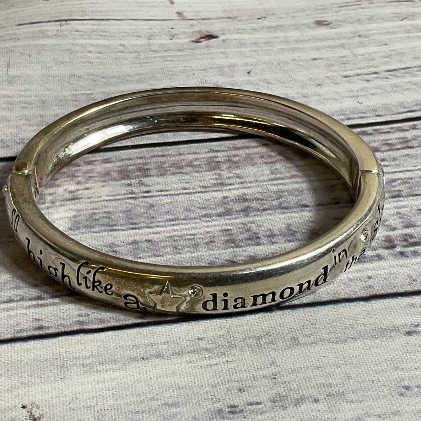 BRIGHTON Twinkle Little Star Rhinestone Bangle Bracelet