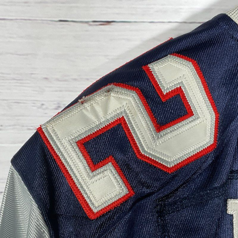 NFL Equipment Authentic RBK Tom Brady #12 Blue Patriots Football Jersey Size 50