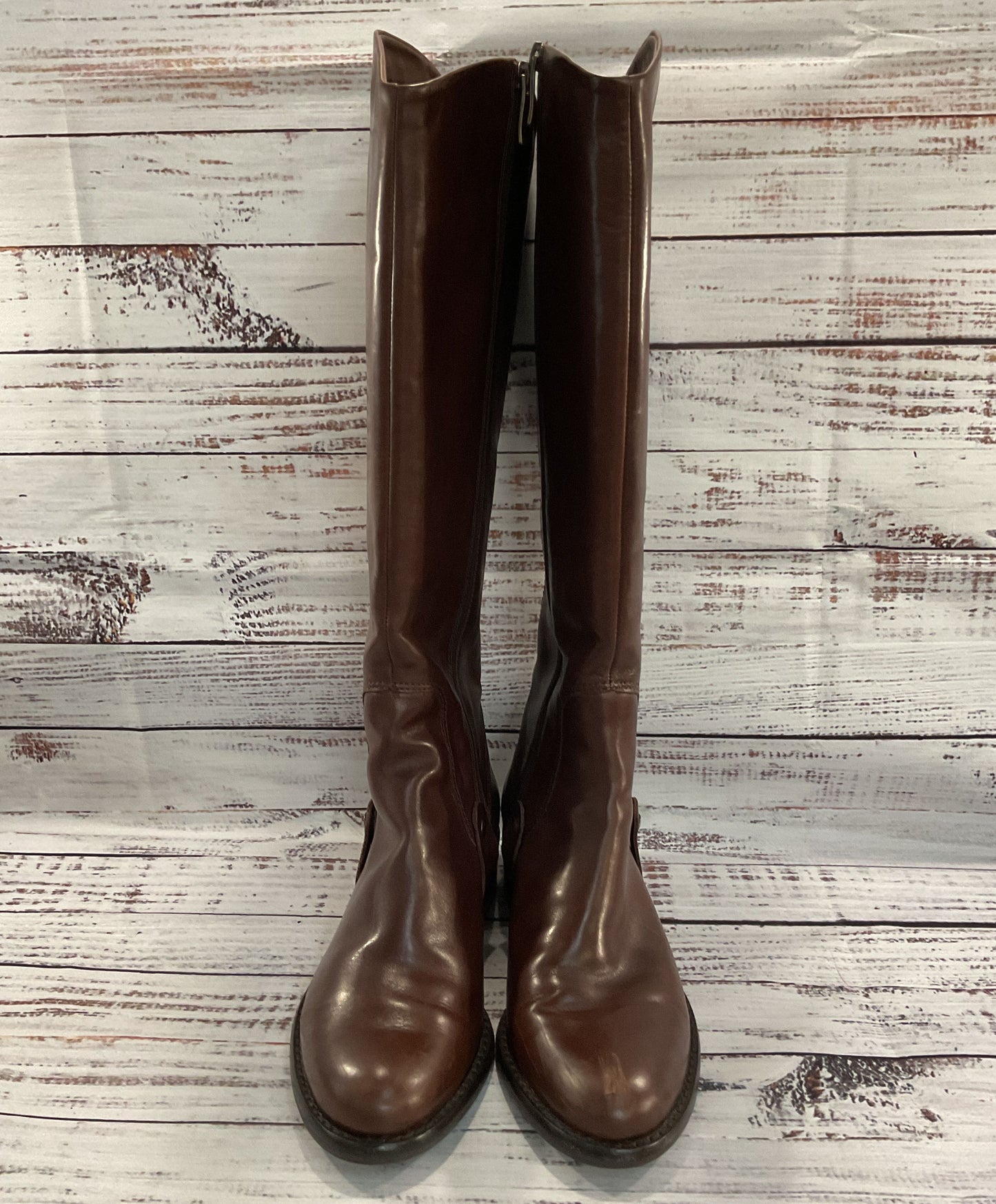 Via Spiga Women's Brown Leather Knee High Boots Size 5.5