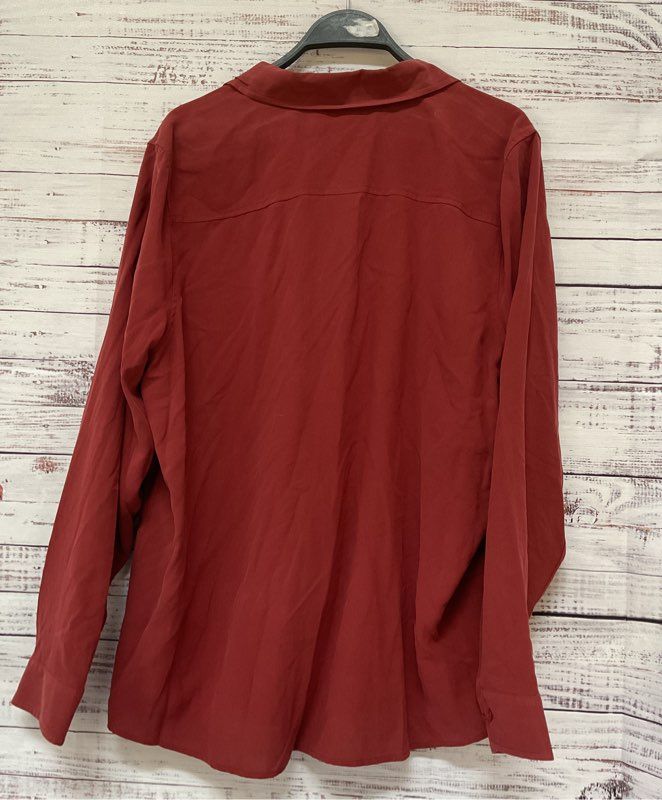 NWT Women's Orvis Rust Blouse Size XL